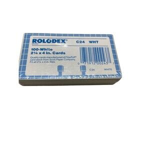 Rolodex‎ Cards New in Package 100 Cards 2 1/4 x 4